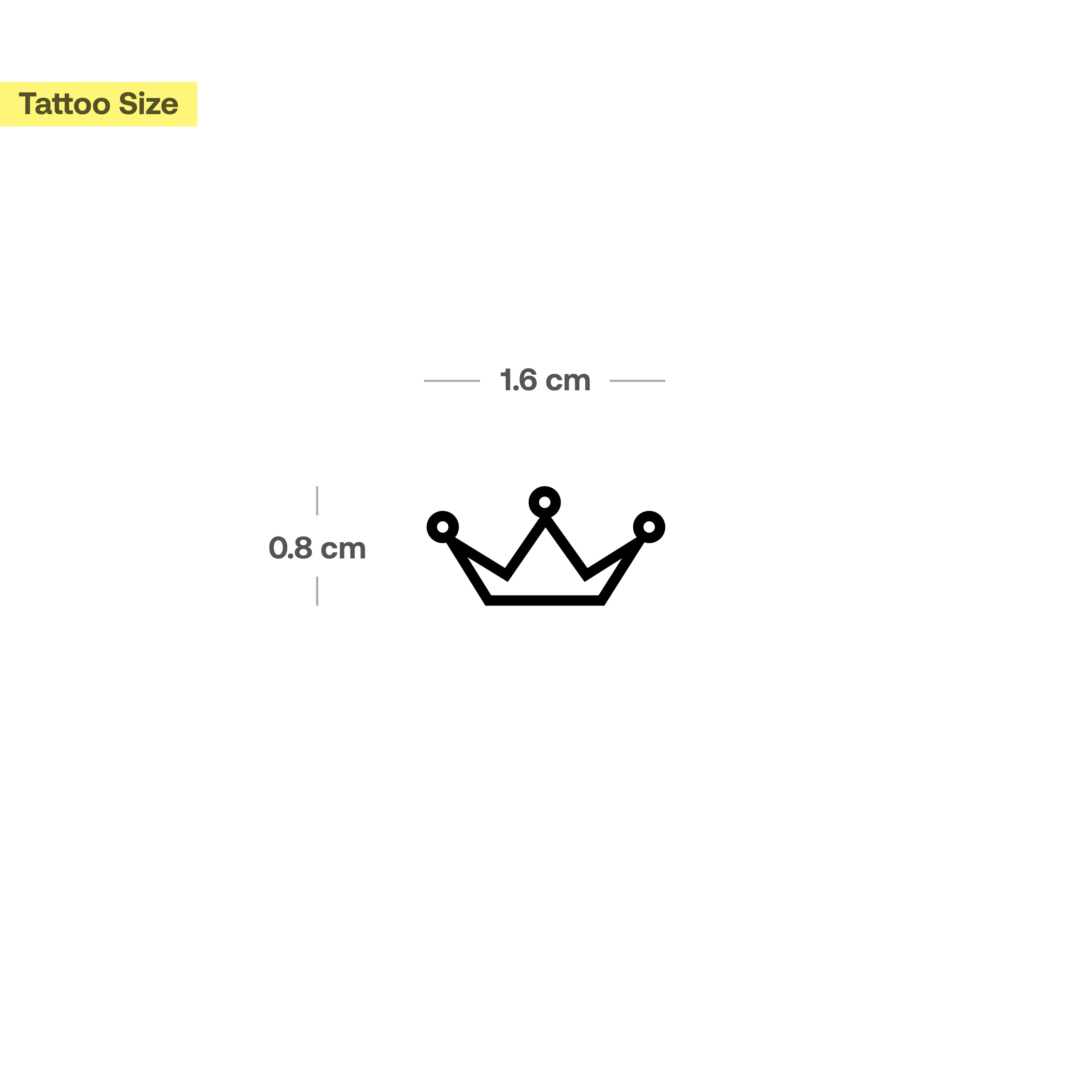 Tatouage de couronne abstraite  - Image 3