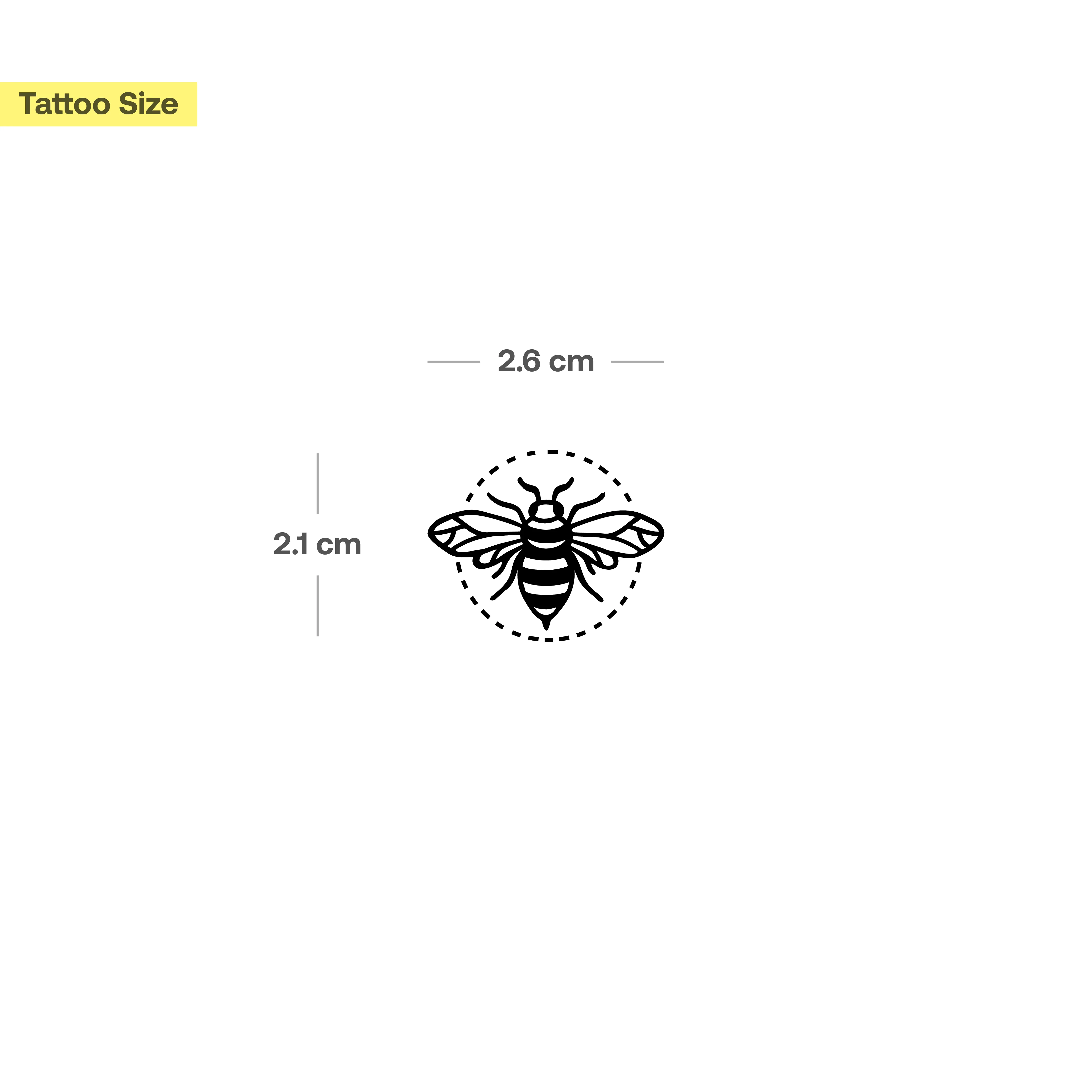 Abeille avec le tatouage de cercle - Image 3