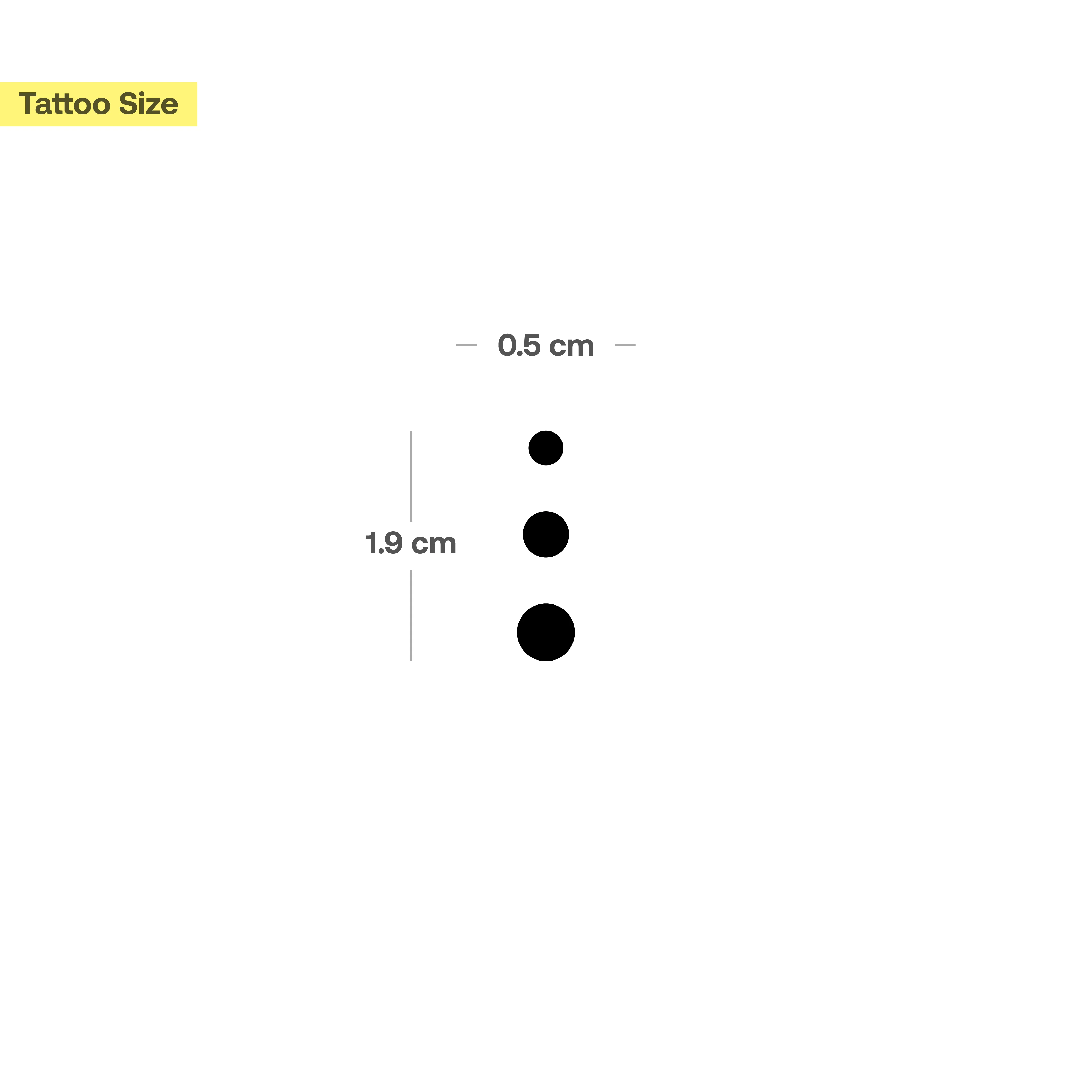 Tatouage Trois Points  - Image 3