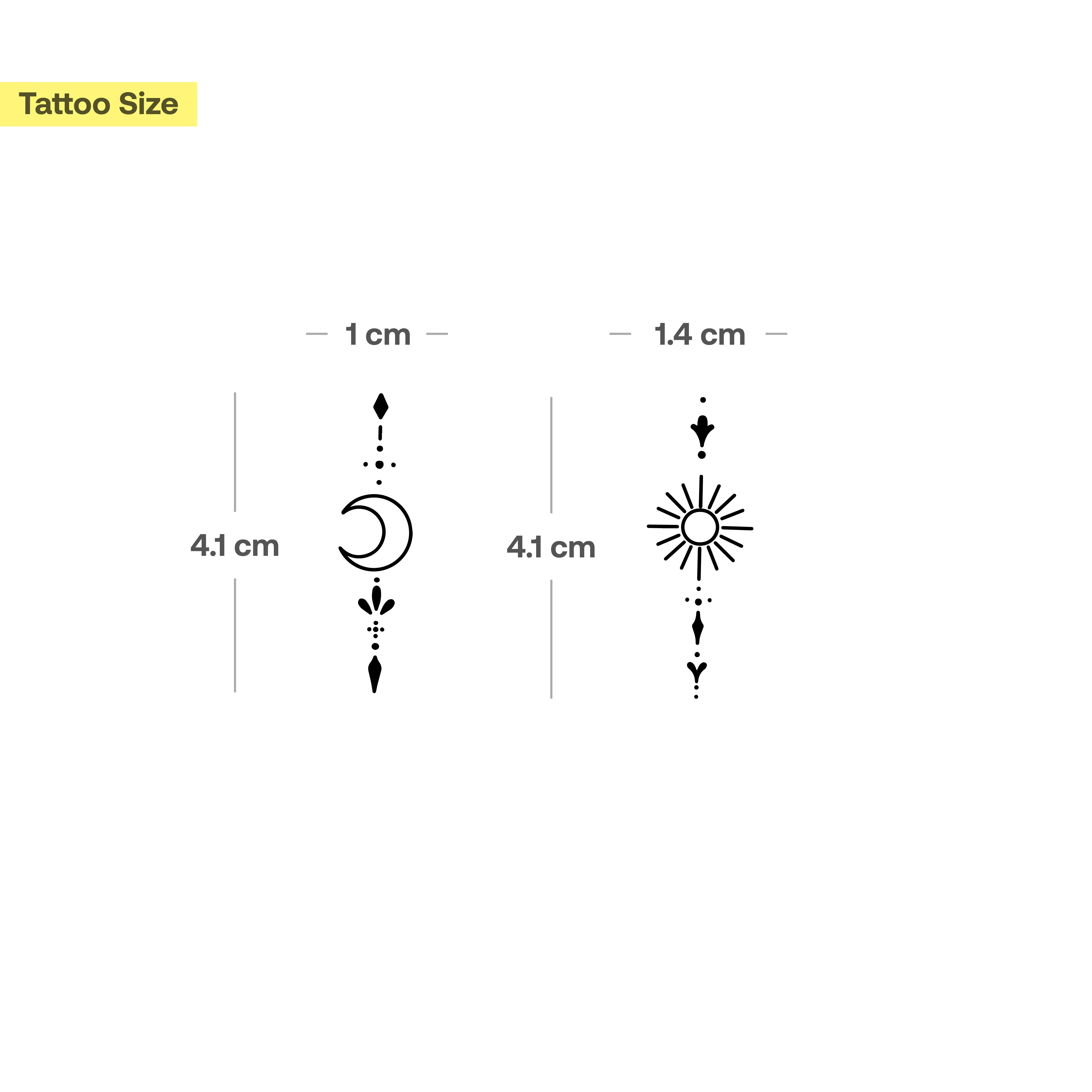 Ensemble d'ornements soleil et lune - Image 3