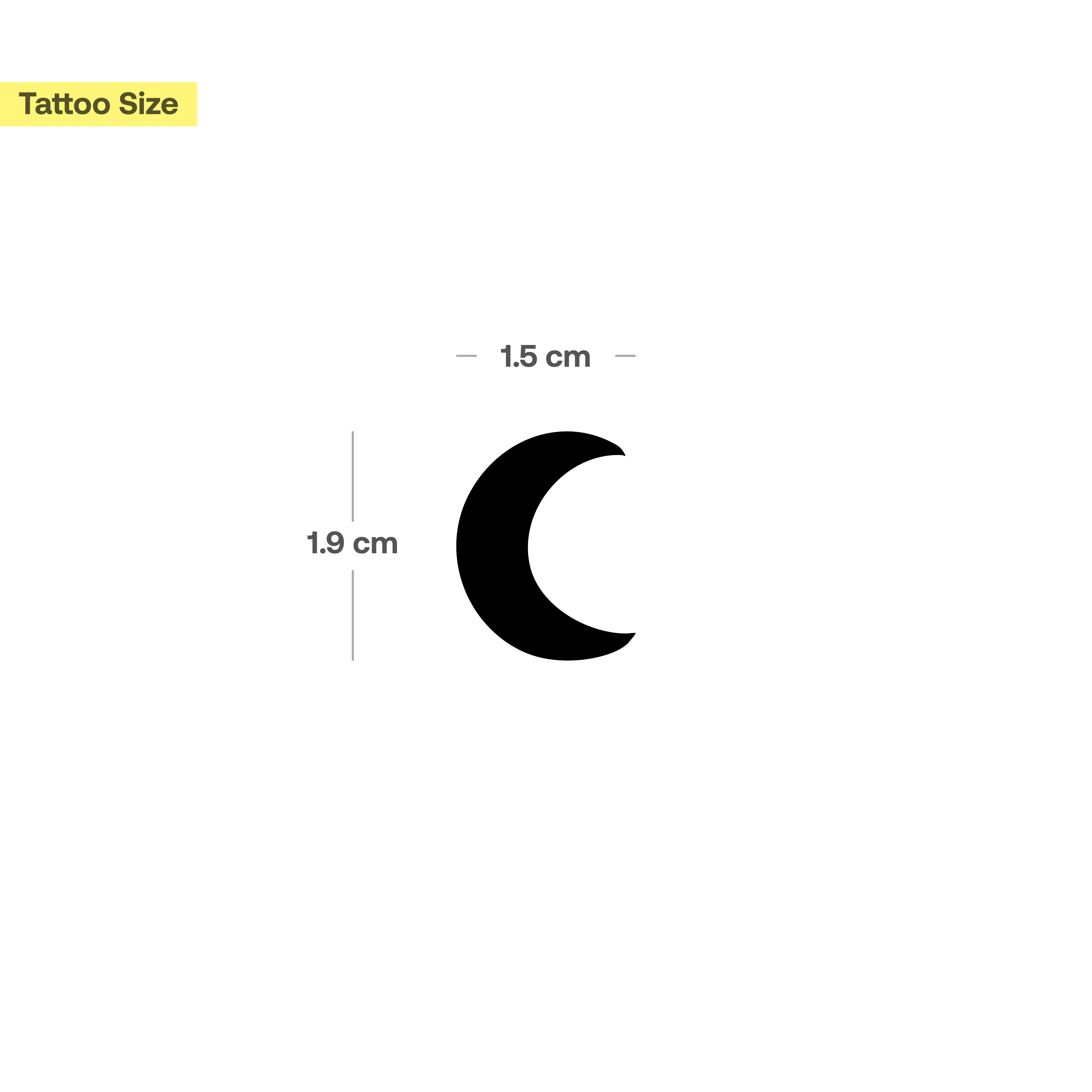 Tatouage Lune remplie - Image 3