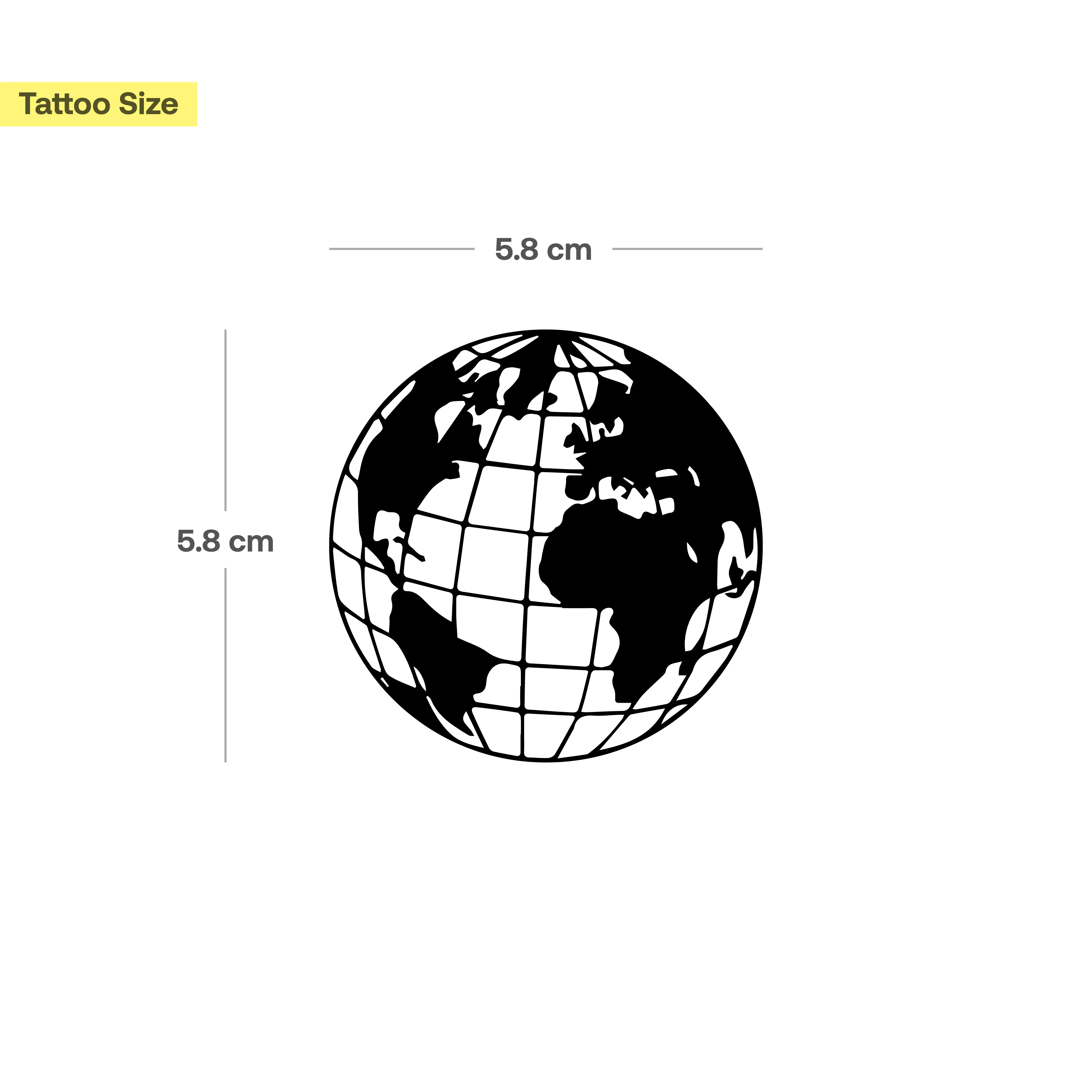 Globe terrestre avec degrés latéraux - Image 3
