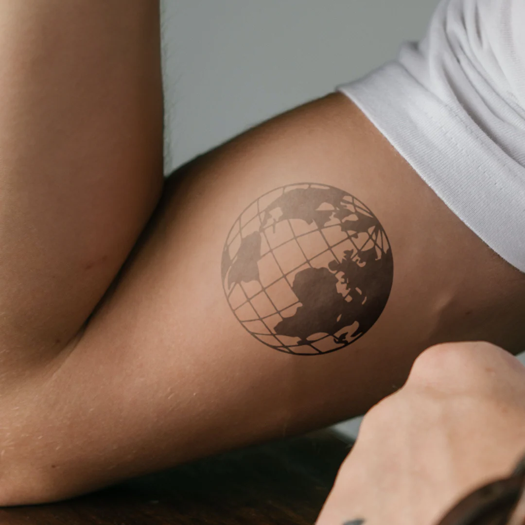 Globe terrestre avec degrés latéraux - Image 4