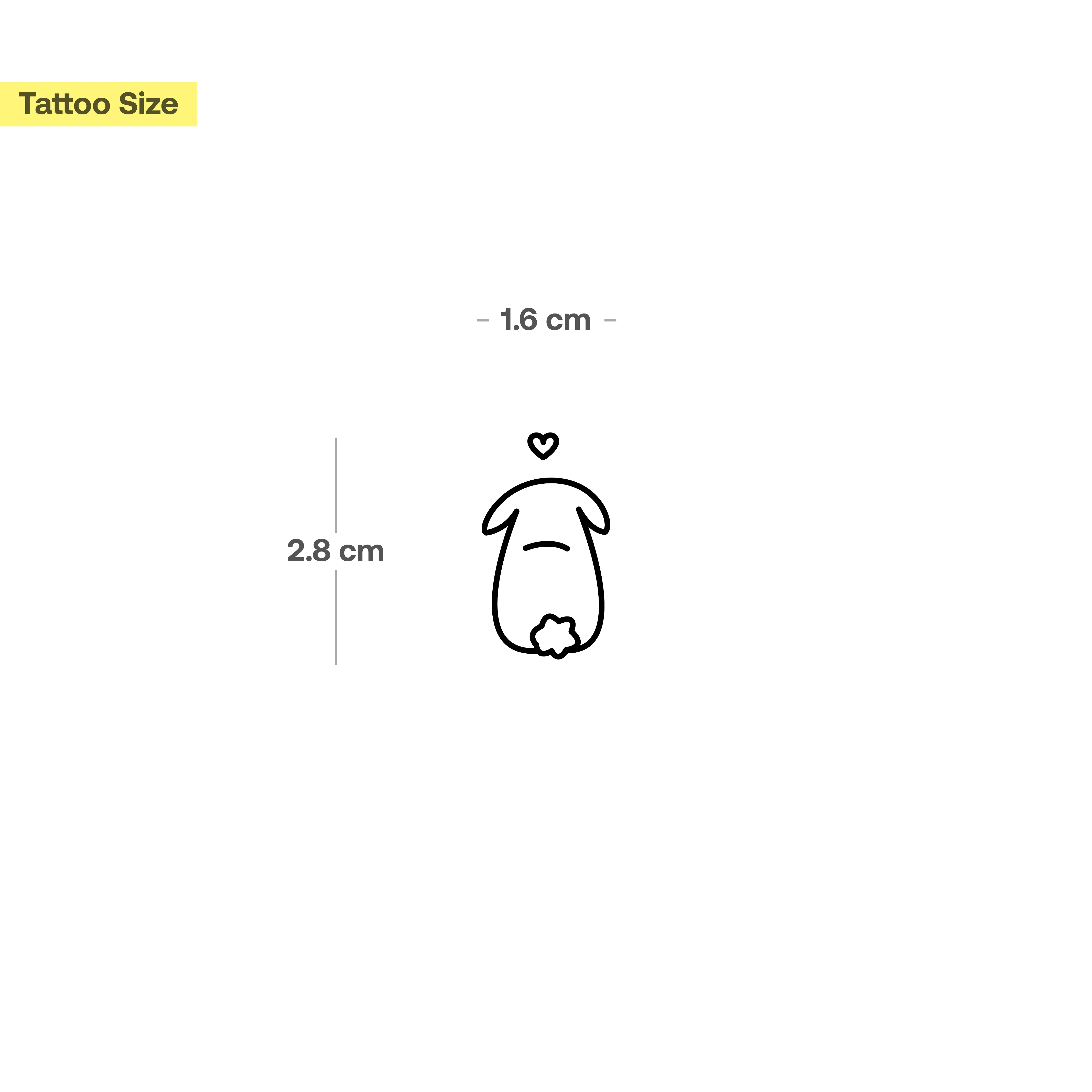 Lapin avec tatouage de coeur - Image 3