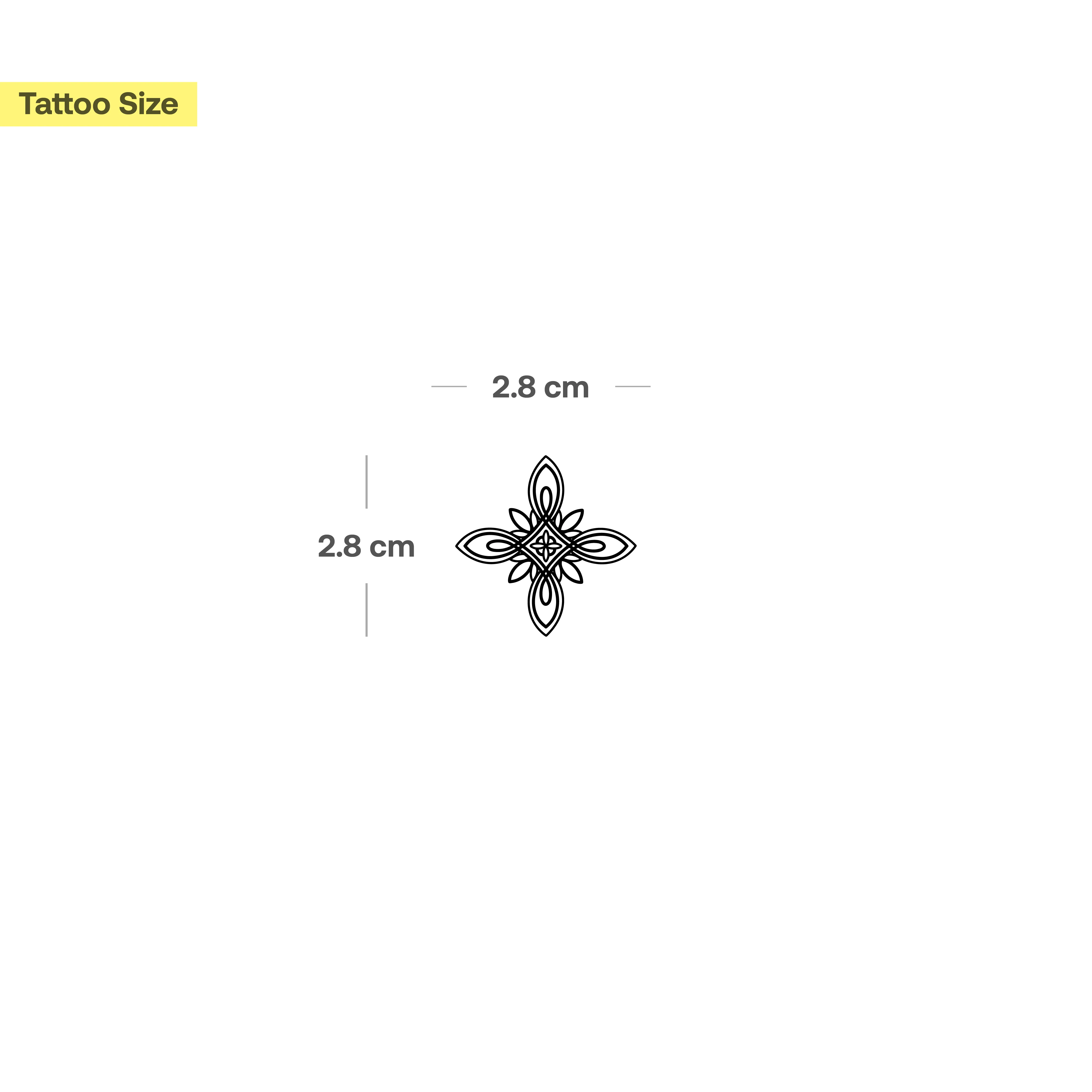 Kleines geometrisches Ornament Tattoo - Image 3