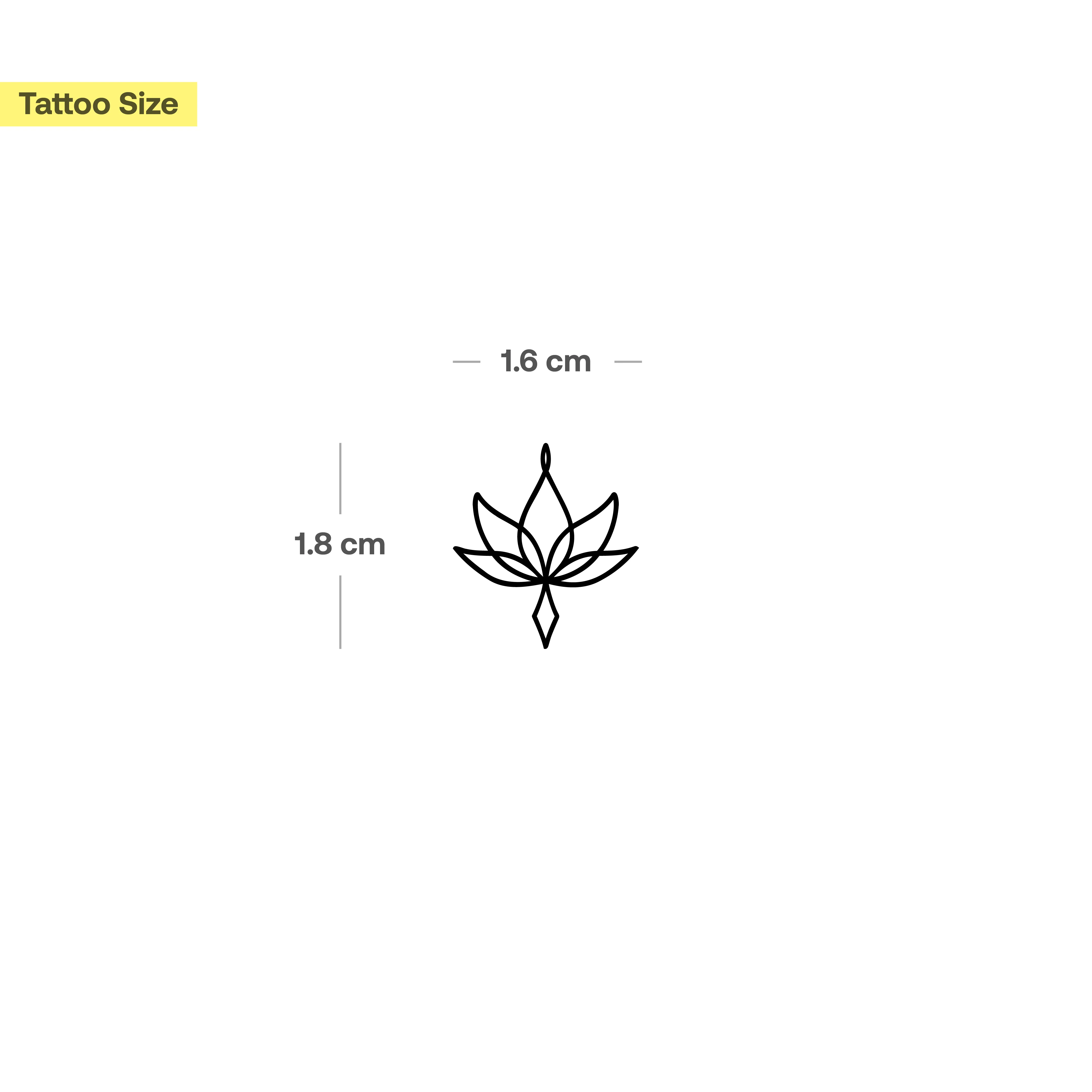 Tatouage Lotus Simple - Image 3