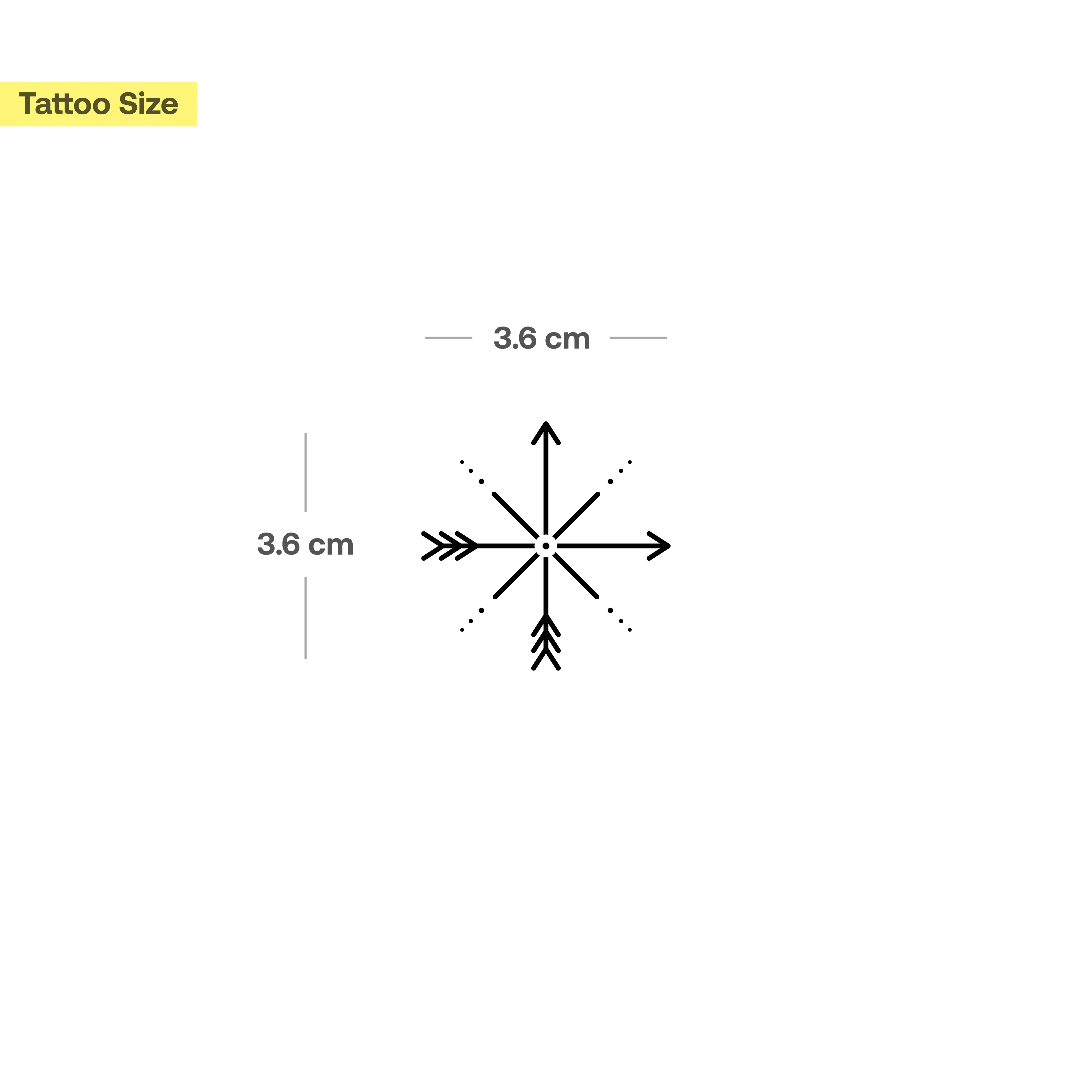 Tatouage flèches et points  - Image 3