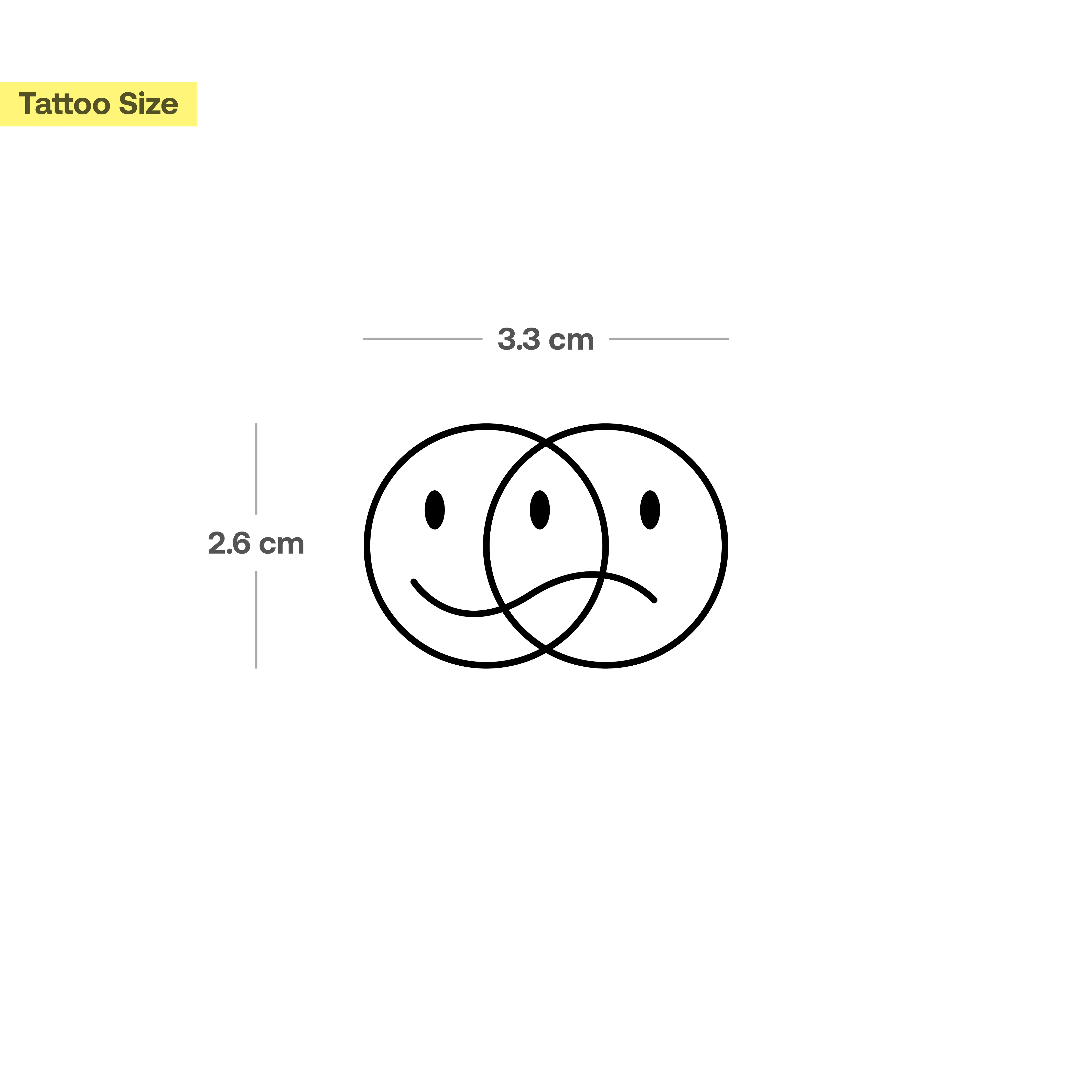 Smiley Heureux Triste Entrelacé - Image 3