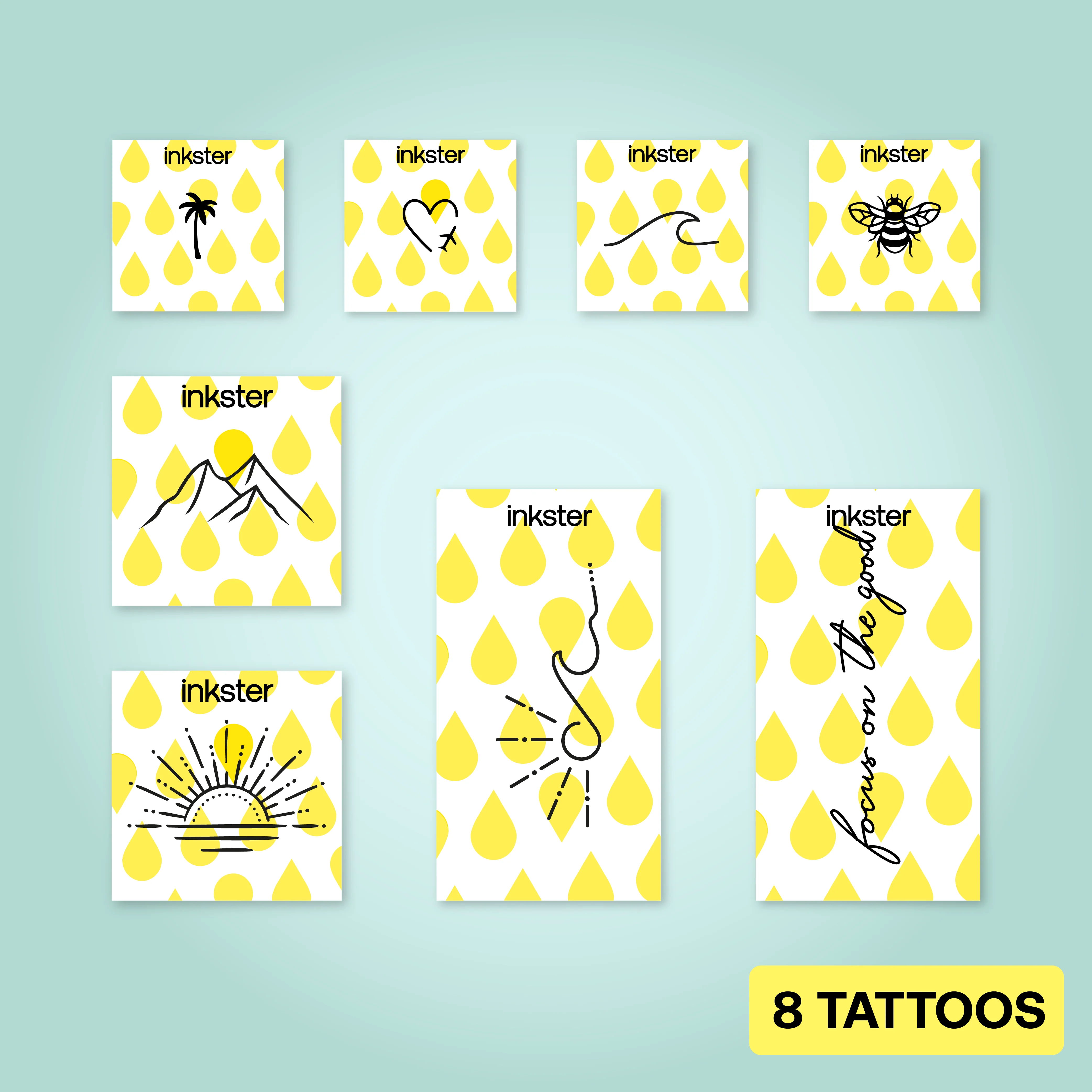 Lot de tatouages ​​Sunshine