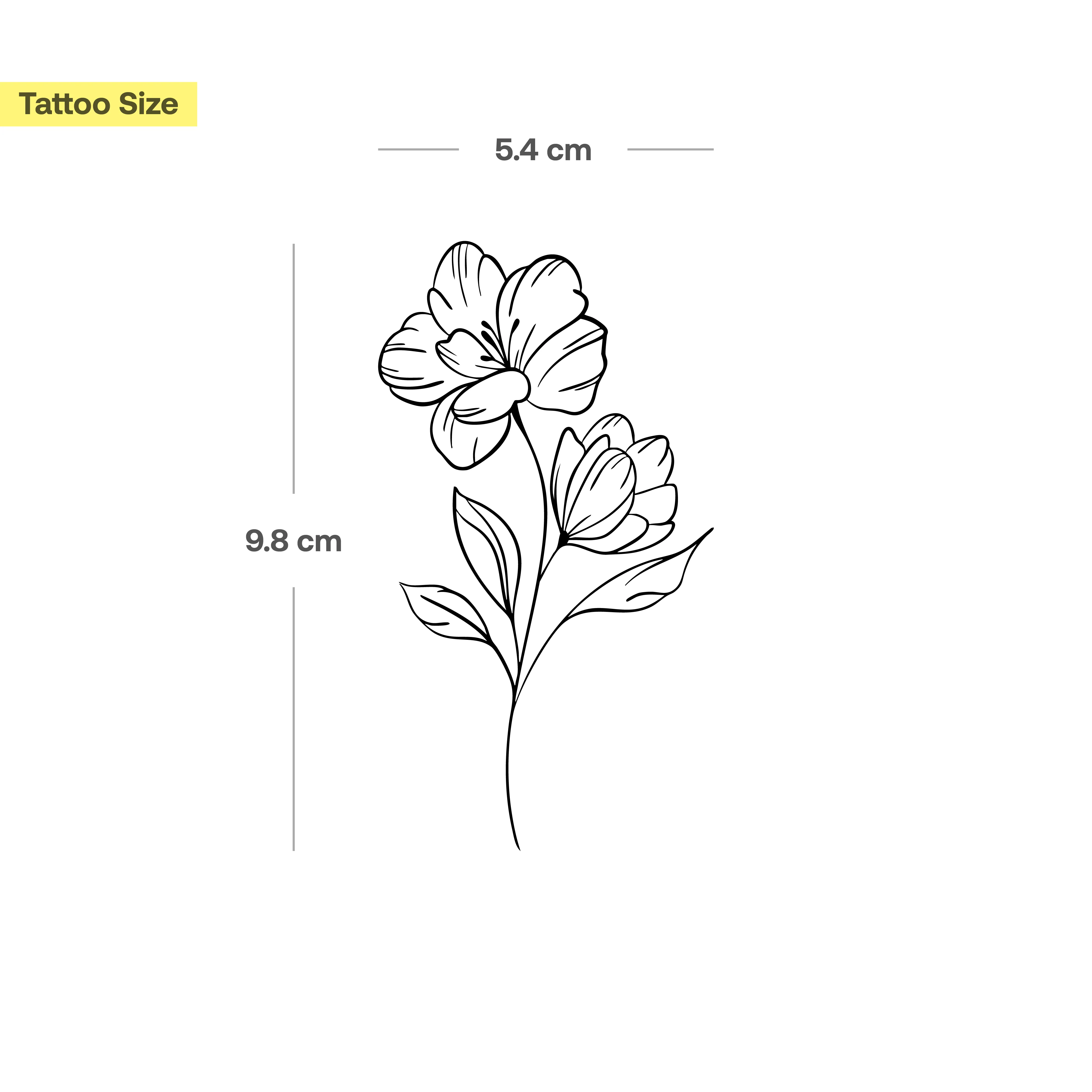 Tatouage Fleur Filigrane - Image 3