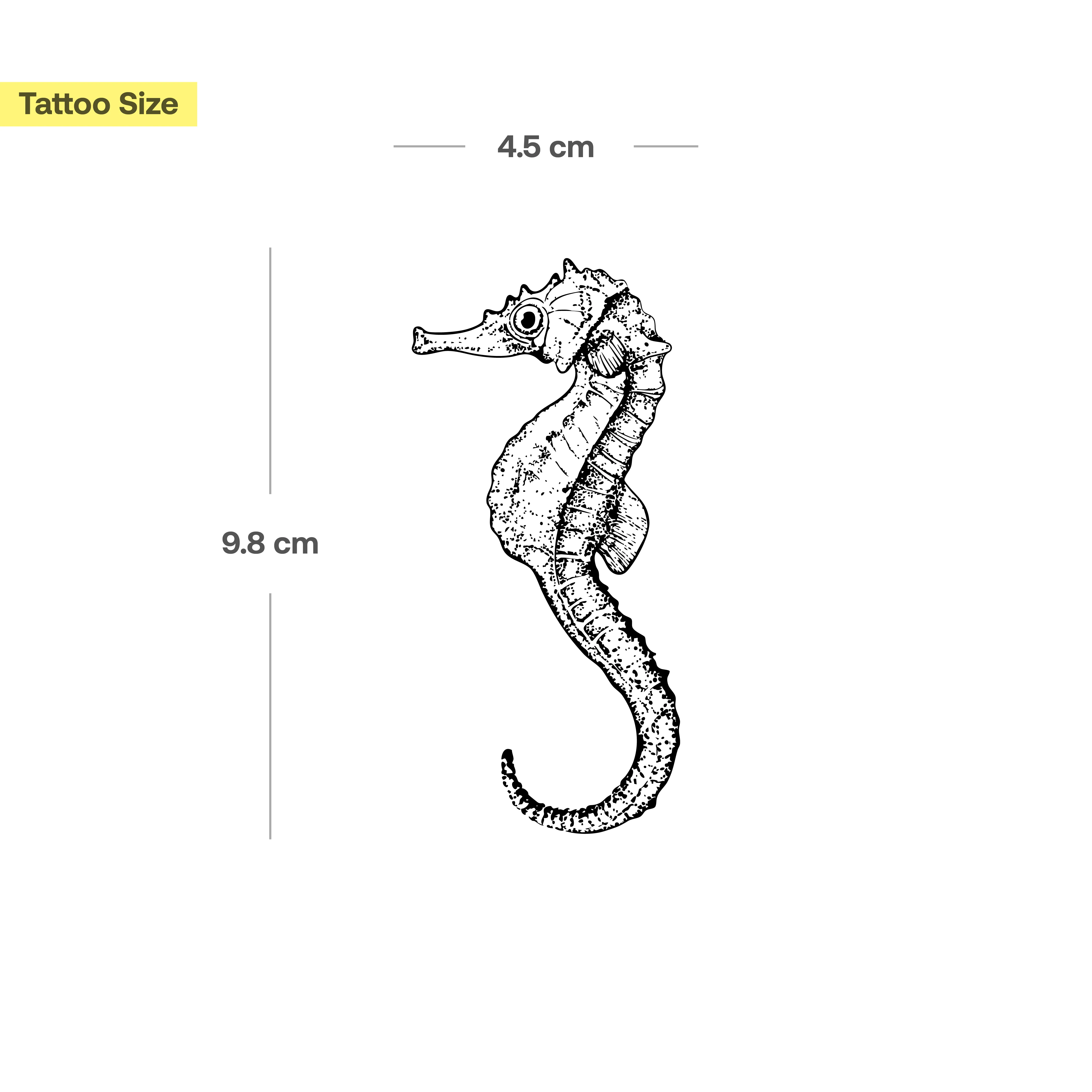 Tatouage Grand Hippocampe - Image 3