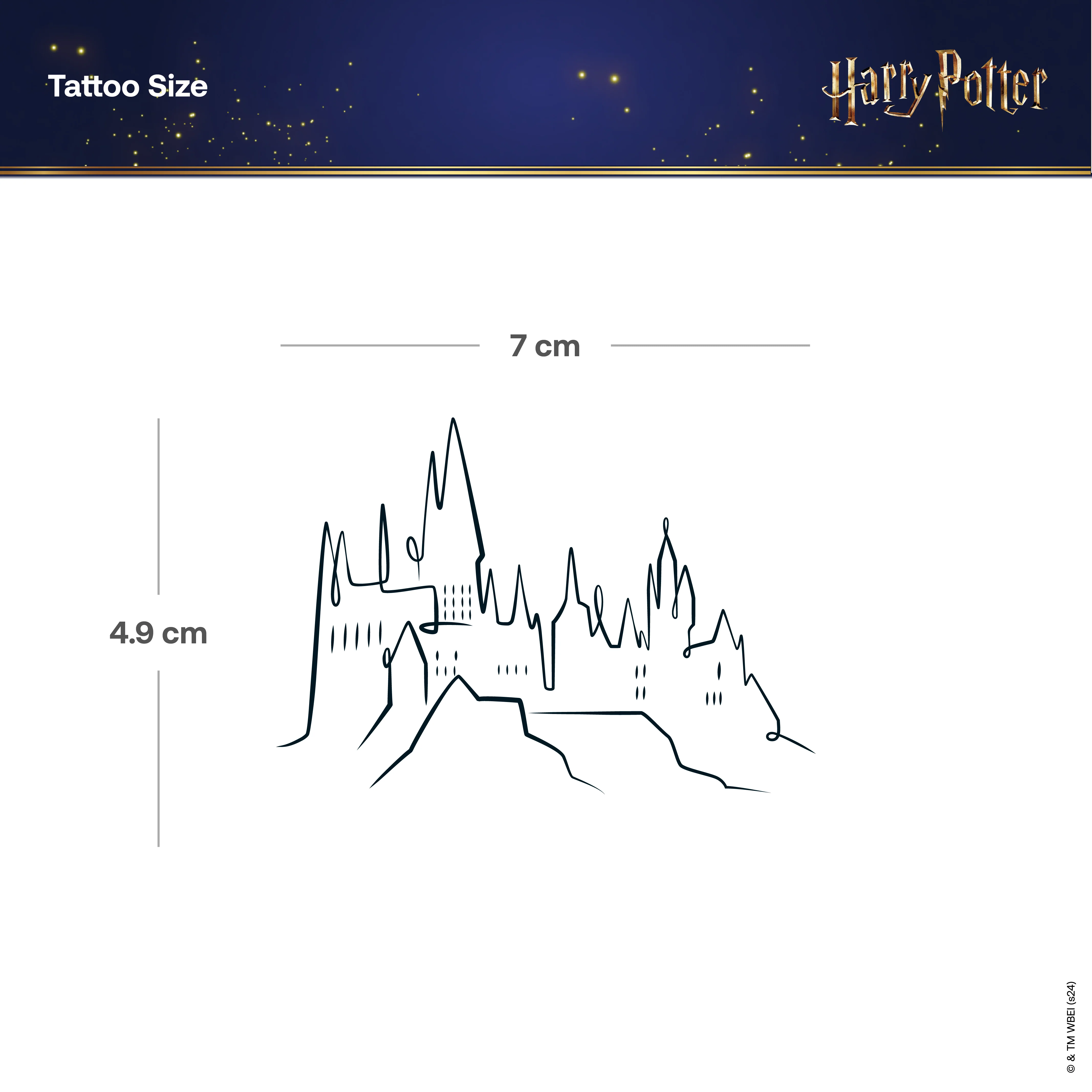 Tatouage Harry Potter Hogwarts - Image 3