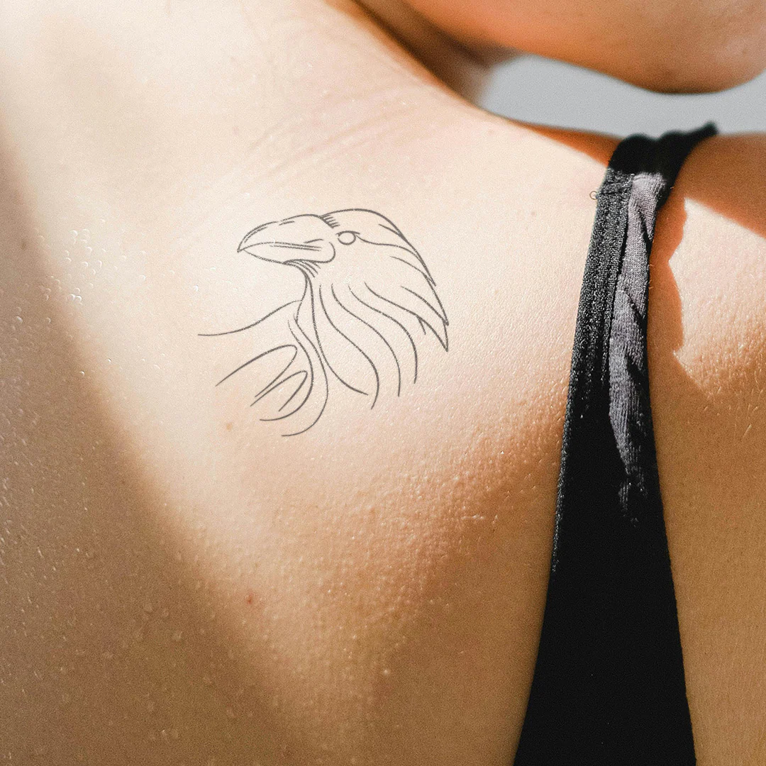 Tatouage Harry Potter House Ravenclaw Corbeau - Image 4