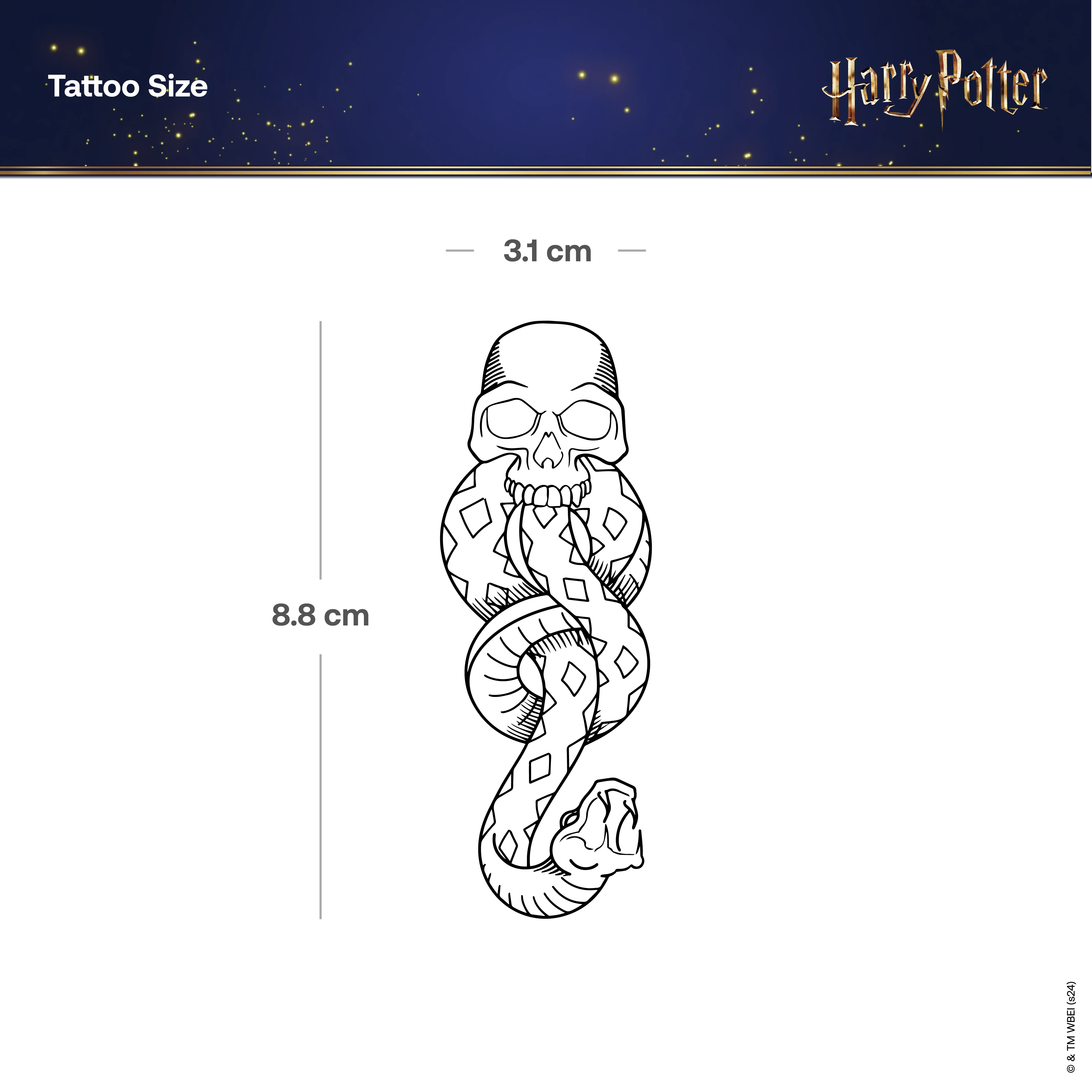 Tatouage Harry Potter la Marque des Ténèbres - Image 3