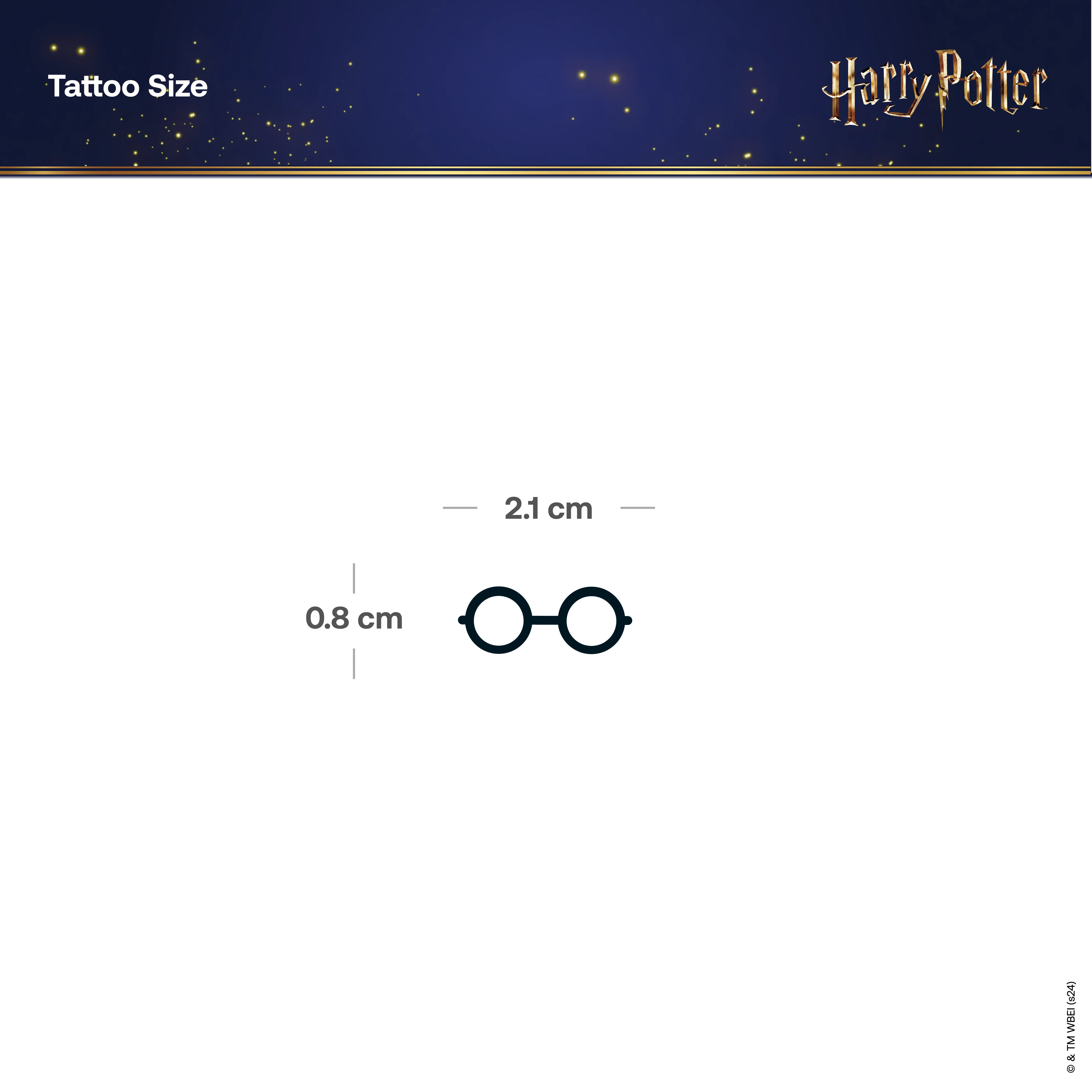 Tatouage Harry Potter Lunettes - Image 3