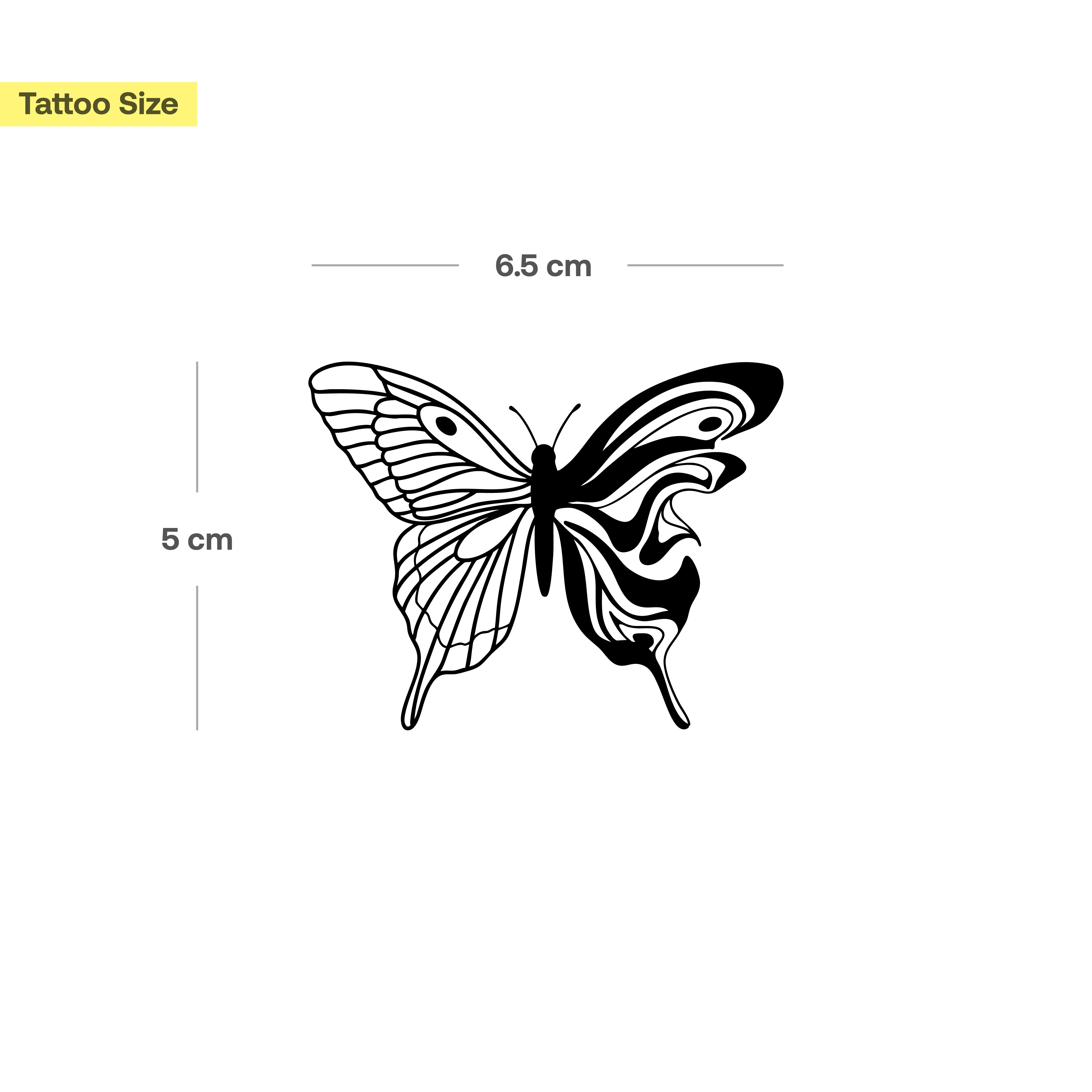 Tatouage Papillon Semi-Liquide - Image 3