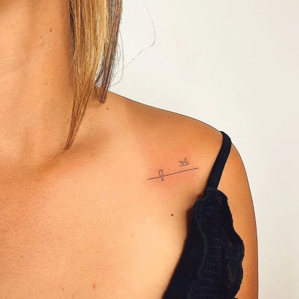 Tatouage de deux oiseaux  - Image 4