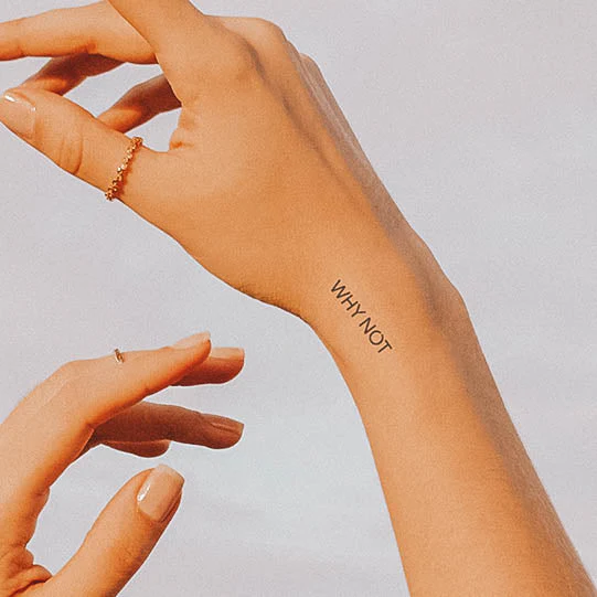 Tatouage Vis Ta Vie & Why Not - Lot de 2 - Image 3