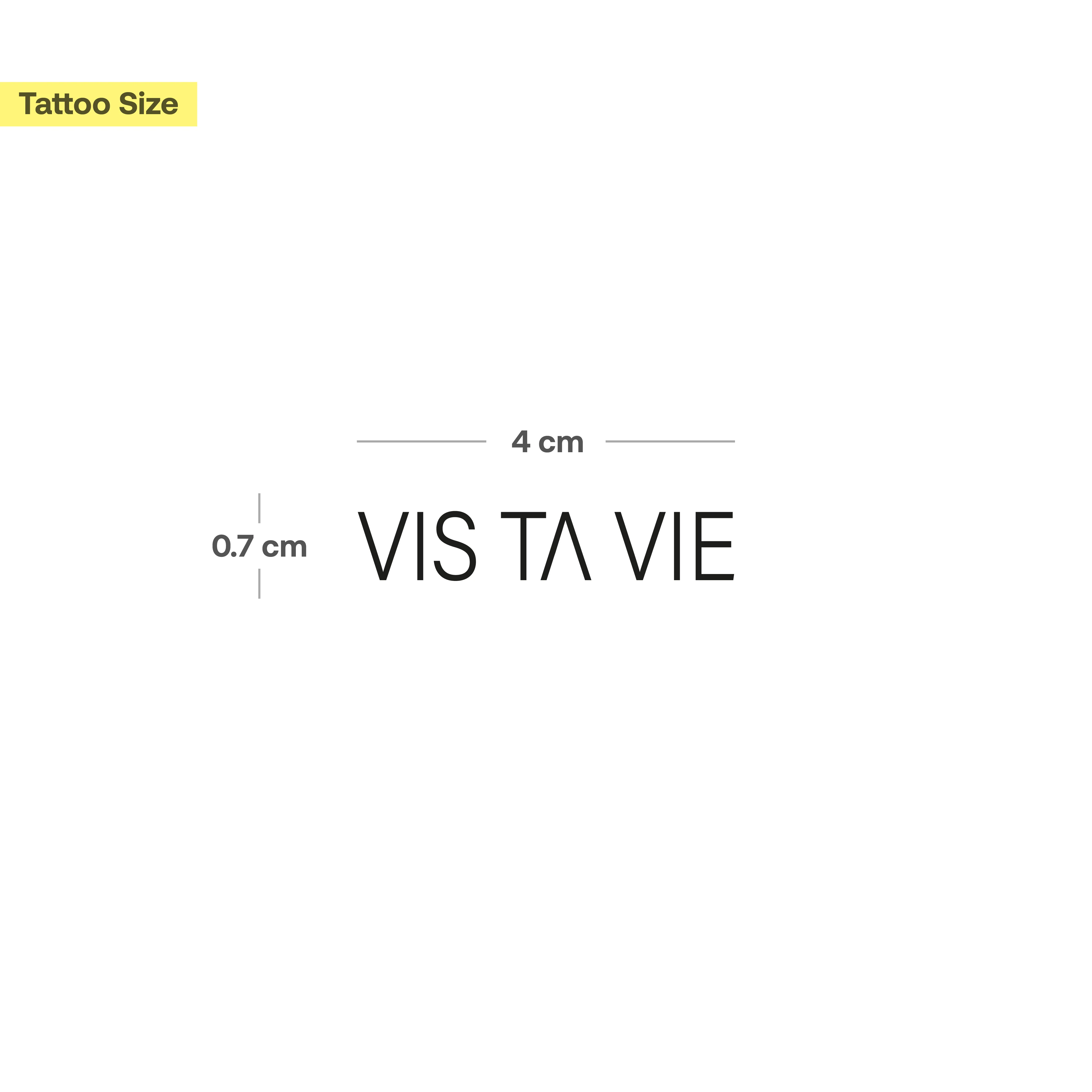 Tatouage Vis Ta Vie & Why Not - Lot de 2 - Image 6
